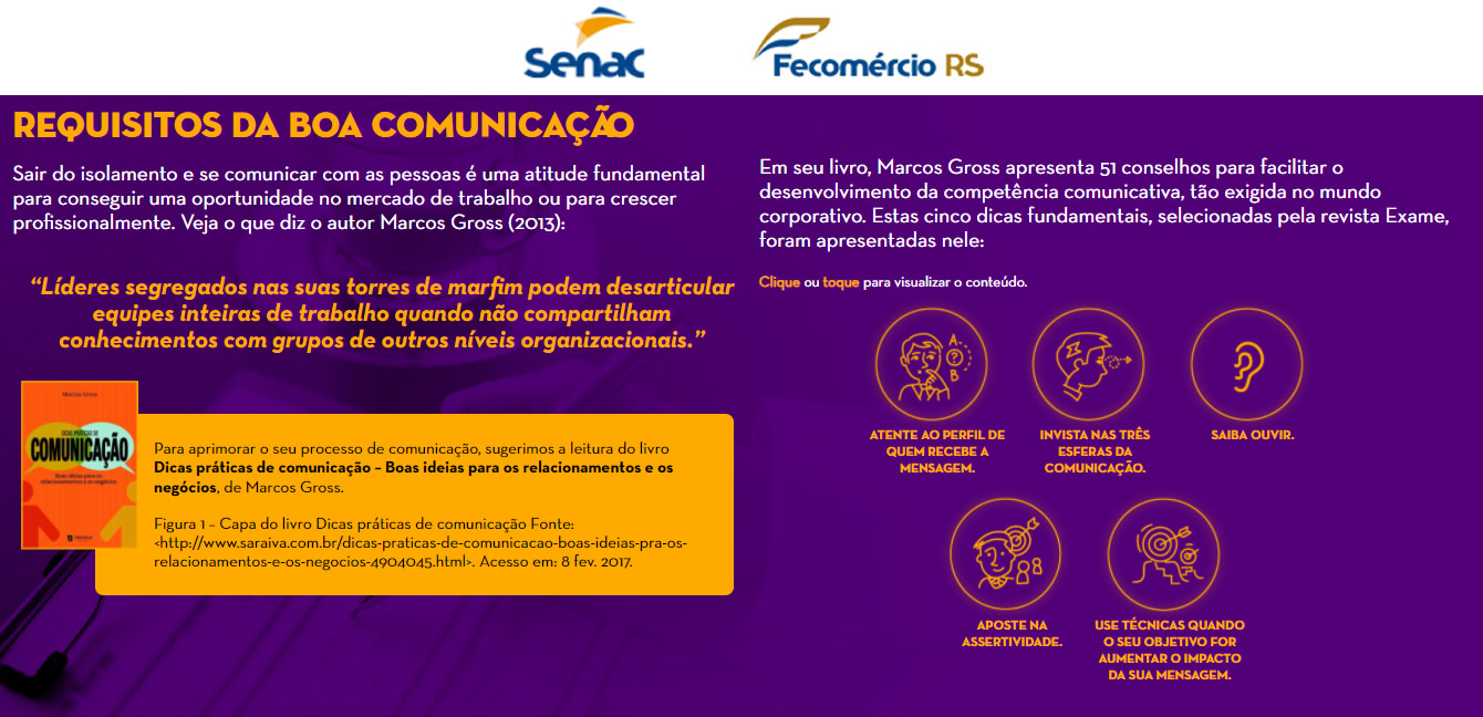 Requisitos da boa comunicação.